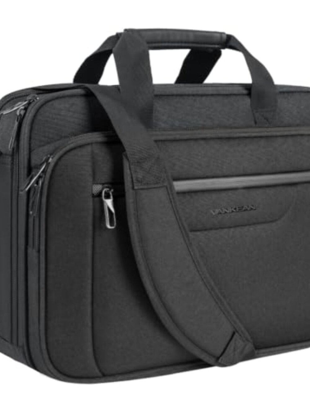 Nylon Laptop Briefcase Fits 15.6-16 Inch Expandable Shoulder Bag